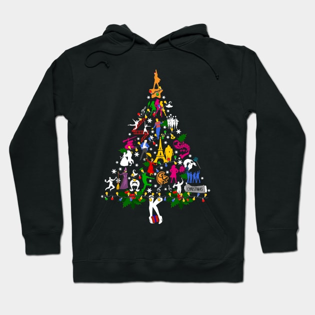 Ugly Broadway Christmas Tree Hoodie by KsuAnn